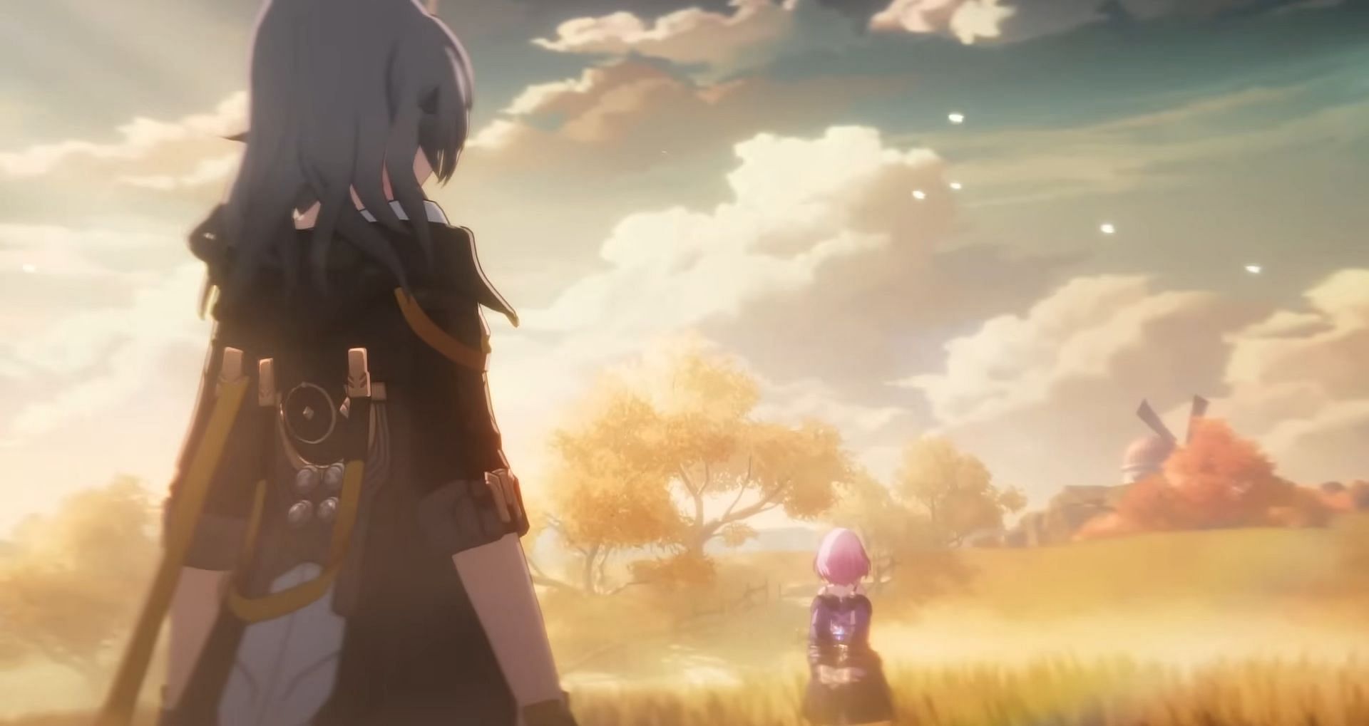The Trailblazer meeting Cyrene in the new cycle in Honkai Star Rail (Image via HoYoverse)